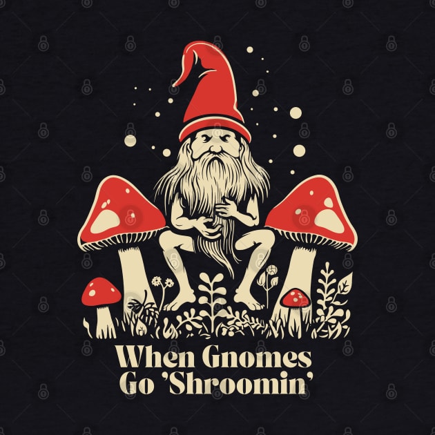 When Gnomes Go Shroomin by MushMagicWear